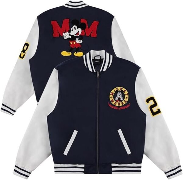 Men’s  And Women Mickey Varsity Bomber Jacket