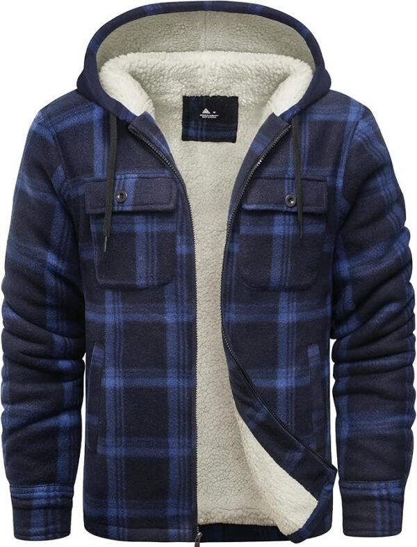 Arctic Plaid Sherpa Hoodie