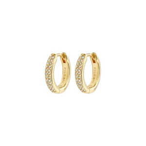 Crystal Bloom Hoops