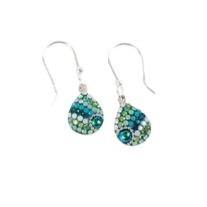Crystal Fern Dangle Earrings