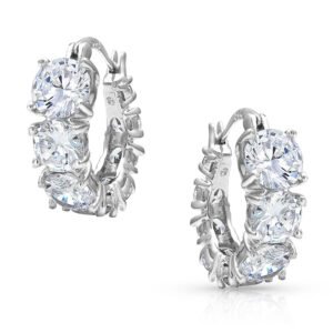 Elite Brilliance Hoop Earrings