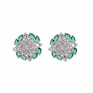Emerald Grace Stud Earrings