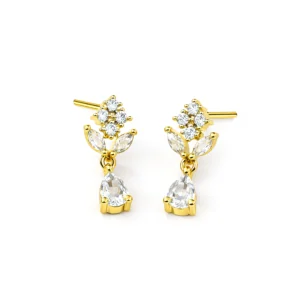 Golden Vine Dangle Earrings