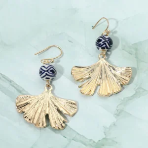 Grace Leaf Drop Earrings