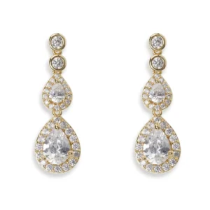 Ivory Shine Teardrop Earrings