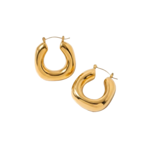 Luna Gold Hoop Earrings