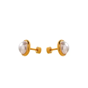 Pearl Aura Stud Earrings