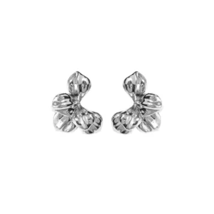 Silver Moon Blossom Studs