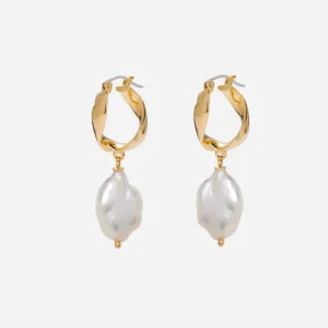 Pearl Infinity Hoops